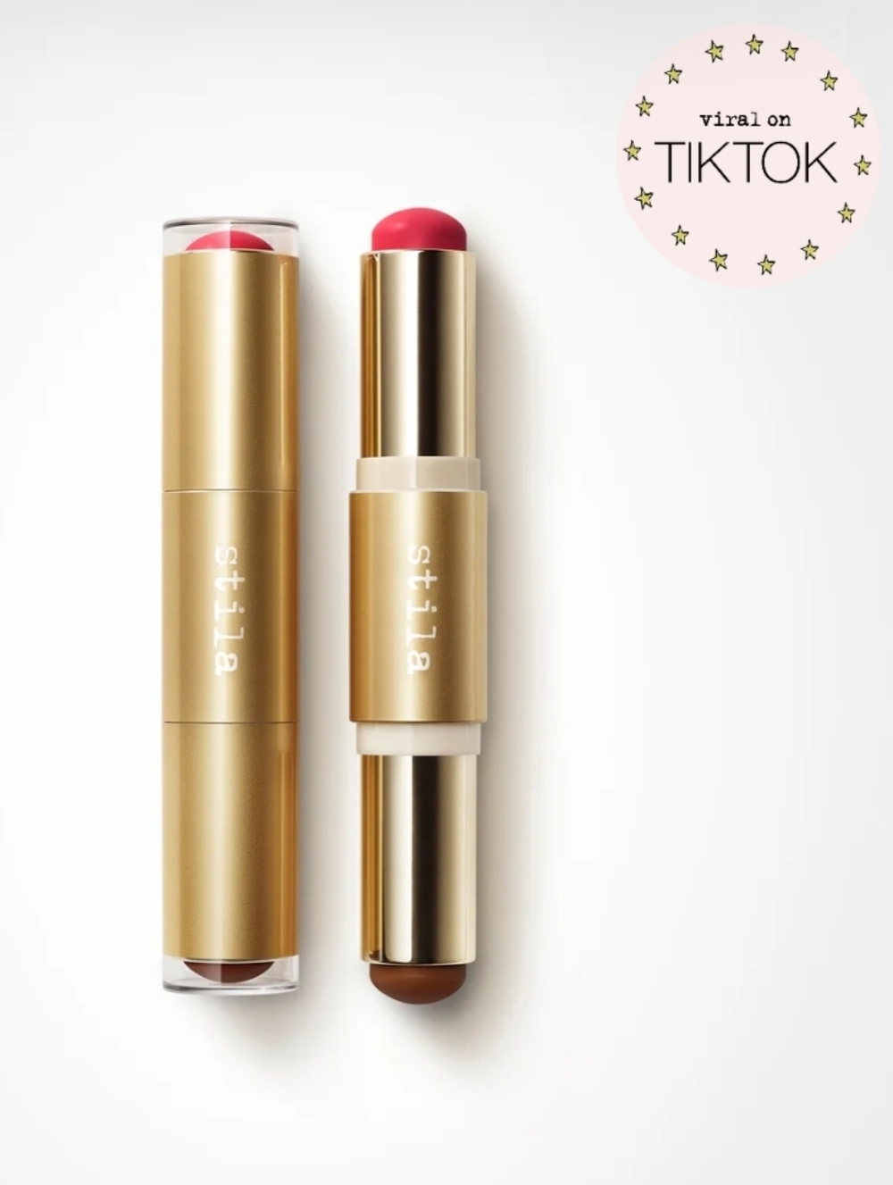 Stila Blush & Bronze Hydro-Blur Cheek Duo In Guava/Mocha BNIB